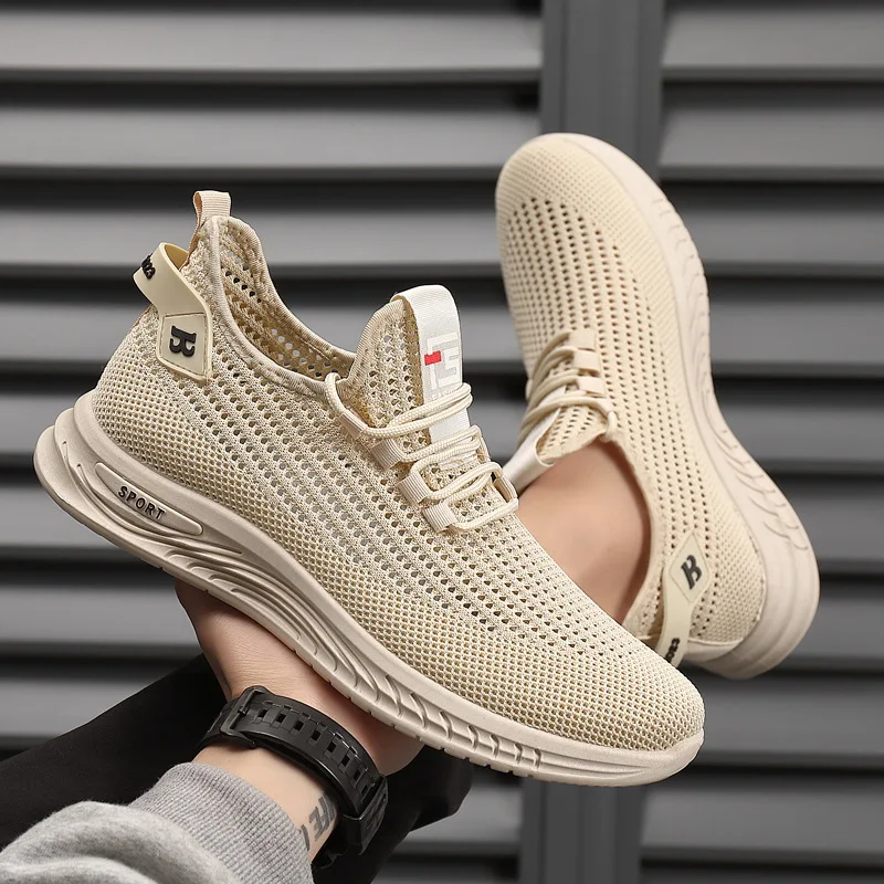 남성용 메시 니트 소재 러닝 스니커즈, 가볍고 통기성이 - Shock Absorbing Gym Trainers 리뷰 및 가격