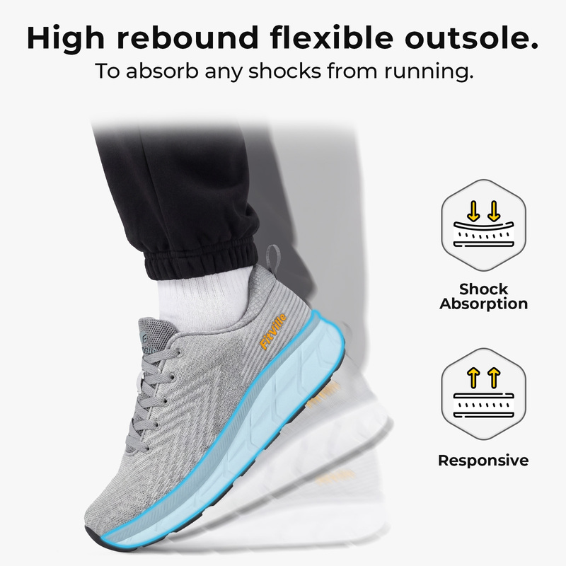 핏빌 남성용 와이드 핏 운동화, 가벼운 스니커즈 - Breathable Mesh Athletic Shoes 리뷰 및 가격